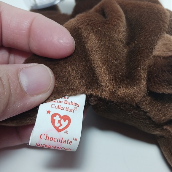 Ty Beanie Baby Chocolate the Moose DOB April 27, 1993 - Picture 7 of 12